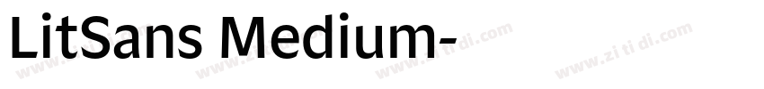 LitSans Medium字体转换